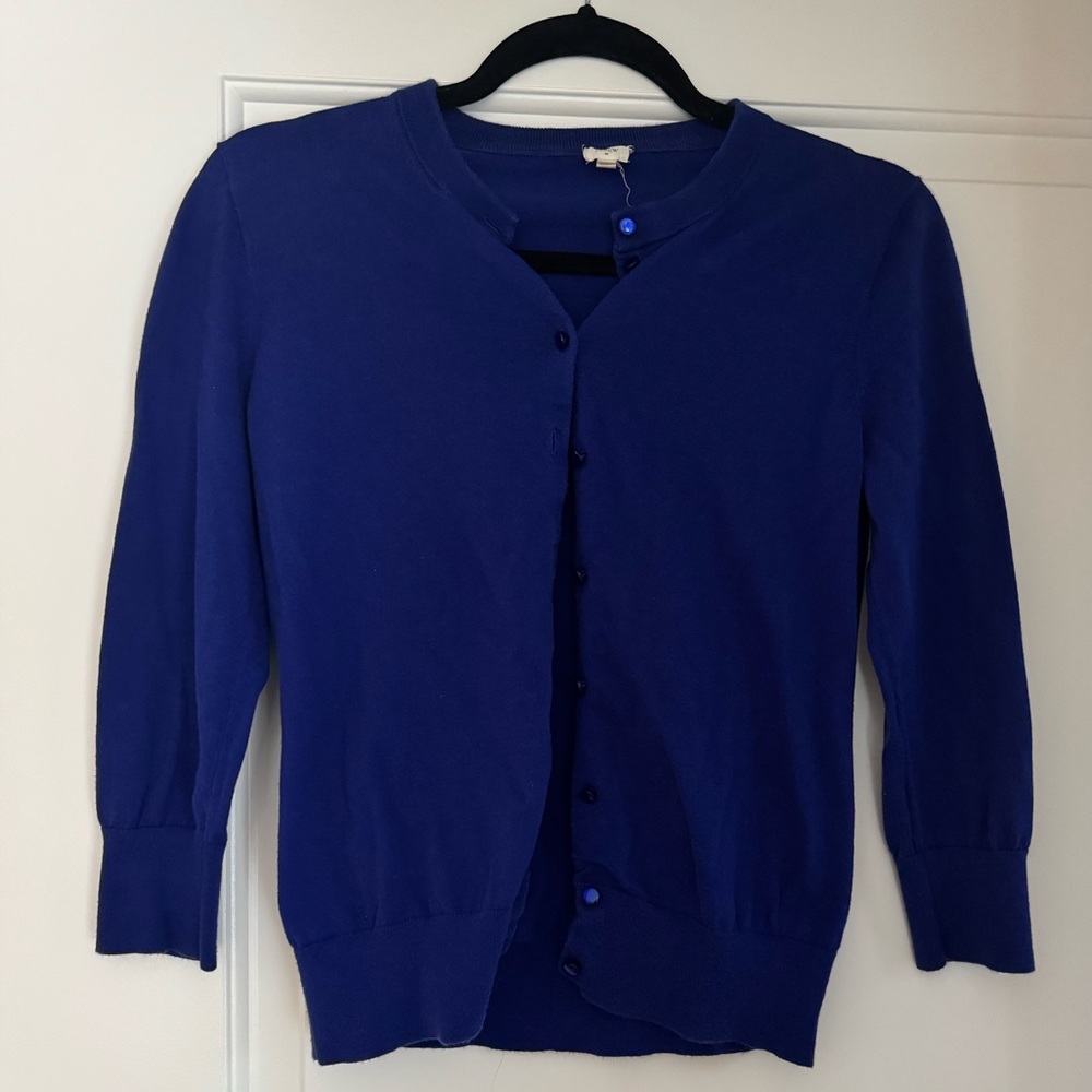 Blue J. Crew Cardigan